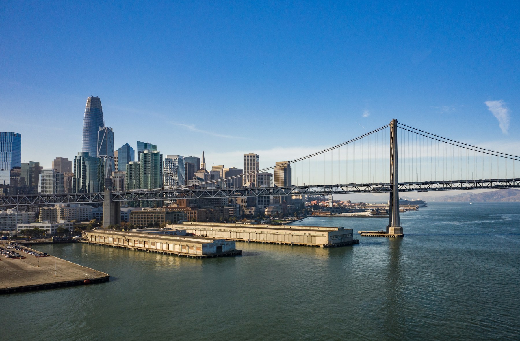 San Francisco skyline over the Bay Bridge